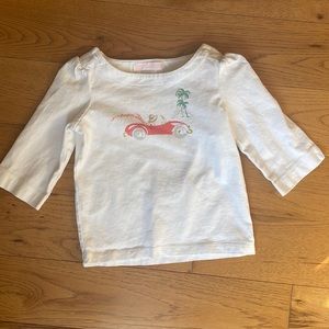Janie and Jack 2T 3/4 sleeved white shirt